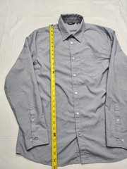 Rohan Shirt Mens Medium Gray Solid Sun Protective Travel Button Up Long Sleeve