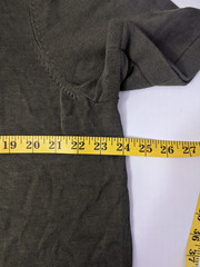 Express Striped Border Green Sweater Polo Shirt Button Up Short Sleeve XL NWT