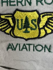US Forest Service Aviation Northern Khaki Button Down Short Sleeve Shirt Canvas