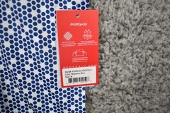Redvanly Clyde Golf Polo Shirt Mazarine Blue Dot Print Men’s M Performance NWT