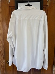 Bugatchi 8-Way Stretch White Performance Dress Shirt Men’s XXL