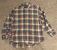 Southern Casanova Button Down Long Sleeve Shirt Men’s Large Multi-Color Plaid