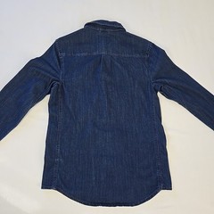 DU/ER Performance Denim Lite Two Pocket Shirt Pearl Snap Western Mens S MCWR4110