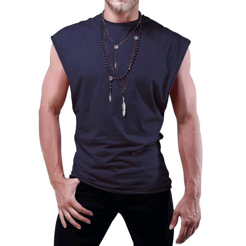 New Men’s Multi-color Solid Sleeveless Tank Top