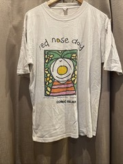 Vintage 1994 Red Nose Day Comic Relief Comedy Show Burnout Graphic Tee Shirt XL