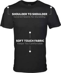 Extra Large Gildan (5-pack) Black Solid Heavy Cotton Short Sleeve Blank T-Shirt