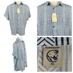 NWT Men’s Hardaddy Aloha Flow Spirit Breathable Fabric Button Down 3XL 0099