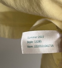 Marine Layer Jacquard Resort Polo Shirt Men M Pale Yellow Solid Short Sleeve
