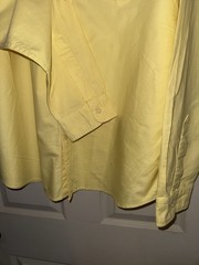 American Eagle Men’s XL Slim Fit Yellow Oxford Button Down Shirt 100% Cotton