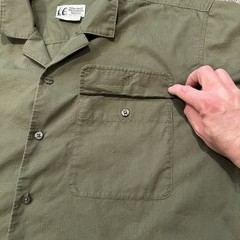 Marmot Muir Lightweight Ripstop Button Down Shirt Green Men’s Large