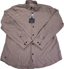 01.ALGO Performance Mens Large Brown Stretch Durable Water Repellent UPF 40+