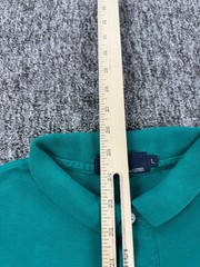 Vtg Polo Ralph Lauren Shirt Men Large Teal Long Sleeve Classic Rugby Made In USA