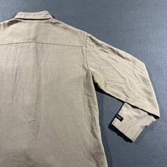 Workrite FR Button Up Shirt Men’s Large Beige Long Workwear Oilfield *READ*