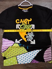 BKYS Cant Stop Patchwork Graphic Tee Shirt Men’s M