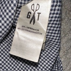 Goodthreads Button Down Shirt Mens Large Blue Gingham Linen Cotton