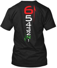 1 Down 5 Up Motorcycle Shift Pattern 65432n1 T-Shirt Made in USA Size S to 5XL