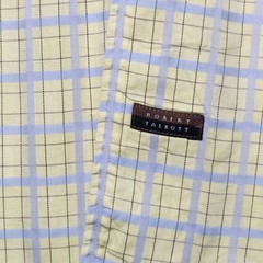 Robert Talbott Long Sleeve Button Down Shirt Window Pane Plaid Men’s Size Large