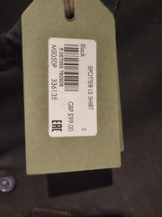 All Saints Spotter BNWT Shirt Mens Size Small Black Long Sleeve Cotton £99