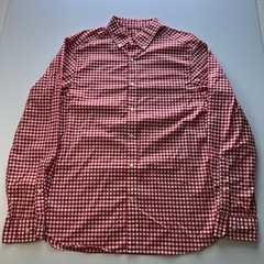 Vineyard Vines OTG Performance Button Down Men’s Medium Red Gingham Brrr Cooling