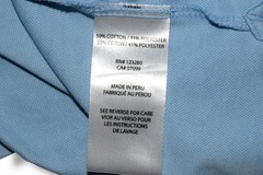 Travis Mathew Golf Polo Cotton‑Poly Blend Light Blue Large L