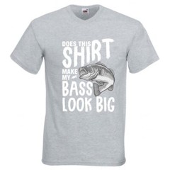 Fishing Bass Look Big Funny Humour Novelty T Shirt Various Colours And Sizes