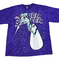 Marvel Mad Engine Silver Surfer T Shirt XL Purple AOP