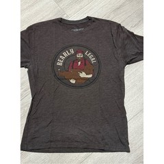 Bearly Legal Black Rifle Coffee Company Graphic Tee – Brown with Red Accents