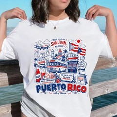 First Time In San Juan Puerto Rico Shirt, PR Viral Meme Tee Puerto Rico Vacation