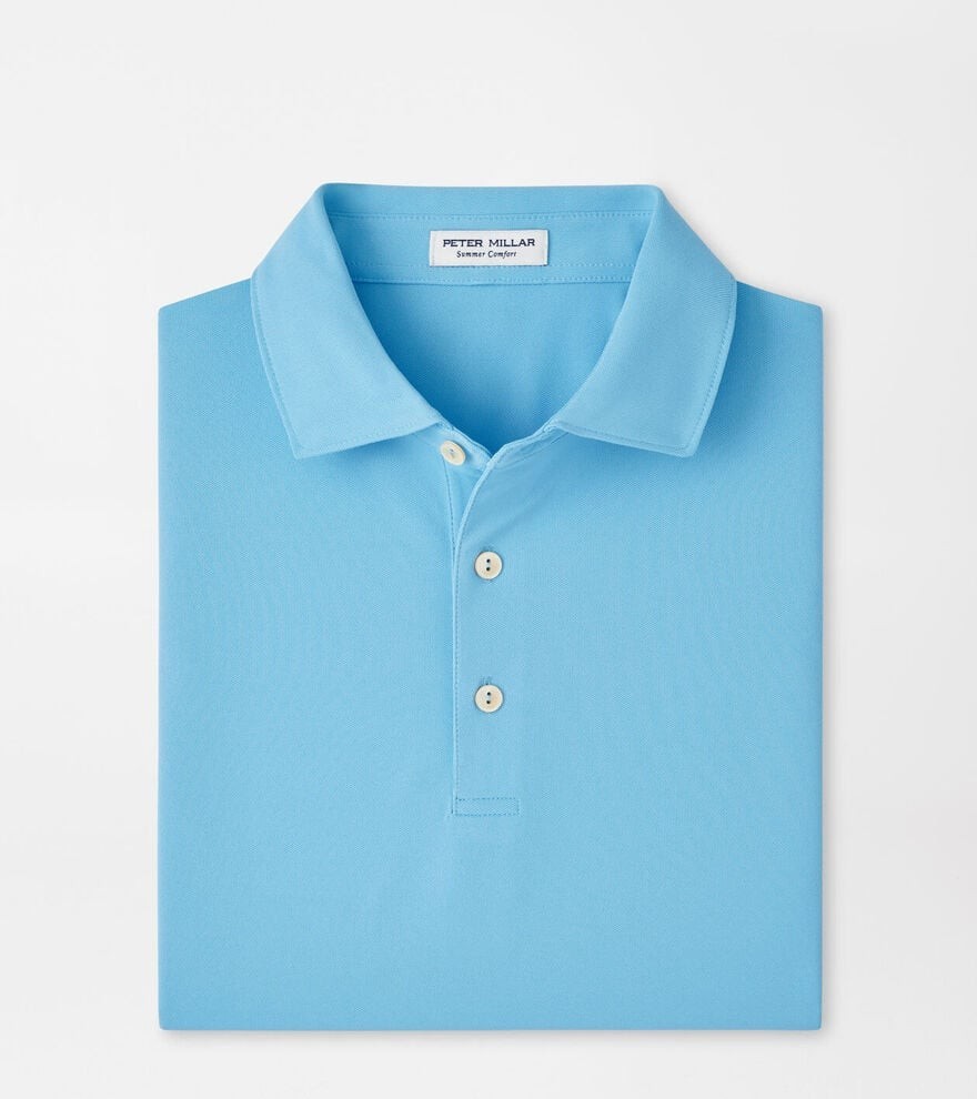 NEW MENS PETER MILLAR S/S SOLID PERFORMANCE MESH Polo GOLF SHIRT, MEDIUM