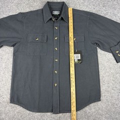 Guide’s Choice Moleskin Button Down Men’s Large Charcoal Gray NWT $100 MSRP