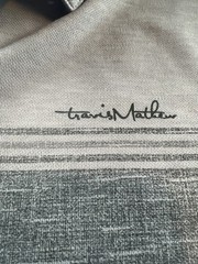 Travis Mathew Small Gray Hiking Polo Soft Breathable Fabric Casual Golf Shirt
