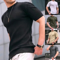 Summer Gingham Crew Neck Top