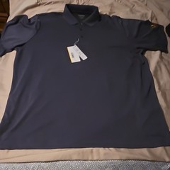 Core365 Men’s Big & Tall 2XL Navy Polo Moisture Wicking Embroidered Logo