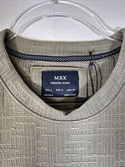 Beige crewneck t-shirt from the brand MBX Premium Goods Size Large