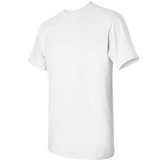 Gildan G800 Adult 5.5 oz 50-50 White T-Shirt Size X-Large – 5 count