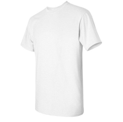 Gildan G800 Adult 5.5 oz 50-50 White T-Shirt Size Medium – 5 count