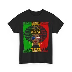 Juneteenth Is my Independence Day Afro Natural Hair Woman Vintage T-Shirt