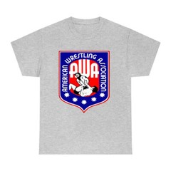 American Wrestling Association Men’s Gray T-Shirt Size S-5XL