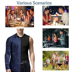 Men Compression Shirt Version Ionic Shaping Sleeveless Vest Sports Tank Top US