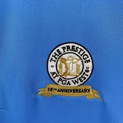 Nike Golf Polo Shirt Mens XL The Prestige PGA West 15th Anniversary Blue Tour