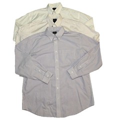 Jos A Bank Travelers Collection Lot Of 3 Long Sleeve Button Up 17/35 Shirts