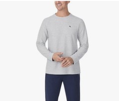 Tommy Bahama Men’s Gray Long Sleeve Crew Neck Knit T-Shirt Logo M ZTB97769