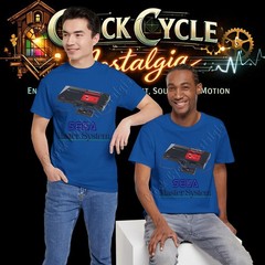 1986 Sega Master System Console & Logo T-Shirt – Retro 8-Bit Gaming Graphic Tee