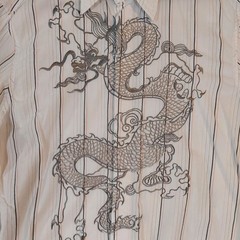 christopher wicks English Laundry Button Up Shirt Mens Large White Embroidered