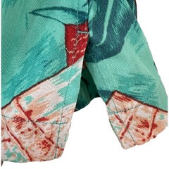 Ocean & Coast Men’s Hawaiian Shirt XL Green Button-Up S/Sleeve Marlin Palm Tree