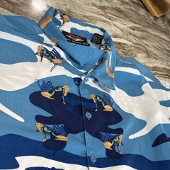 Defying Conventional Concepts DCC Retro Pinup Mens Shirt Short Sleeve Blue XL