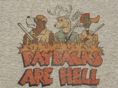 Vtg 80s “Paybacks Are Hell” US Forest Service Shirt Large Earth First Greenpeace