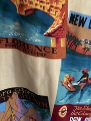 RARE Reyn Spooner Multiple Countries Artwork rayon Shirt XL Length 31.5