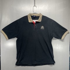 Vtg Vantage Miller Genuine Draft Combed Cotton Black Polo Shirt USA Men Sz XXL