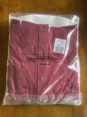 Cabelas Shirt Medium Cranberry Soft Chamois Heavyweight Flannel Workwear NWT